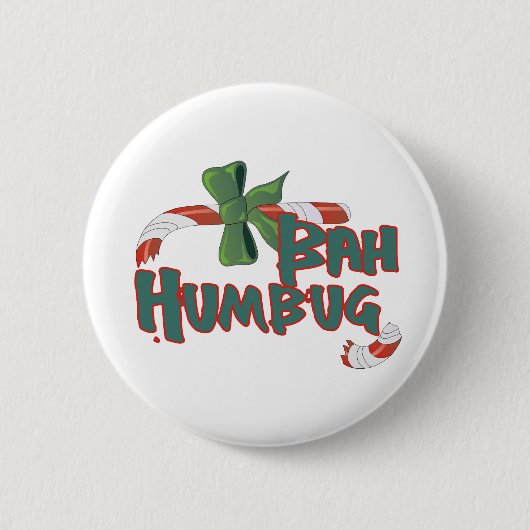 Bah Humbug! Ronde Button 5,7 Cm (Voorkant)