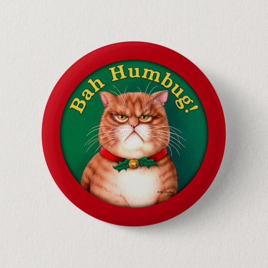 Bah Humbug Ronde Button 5,7 Cm (Voorkant)