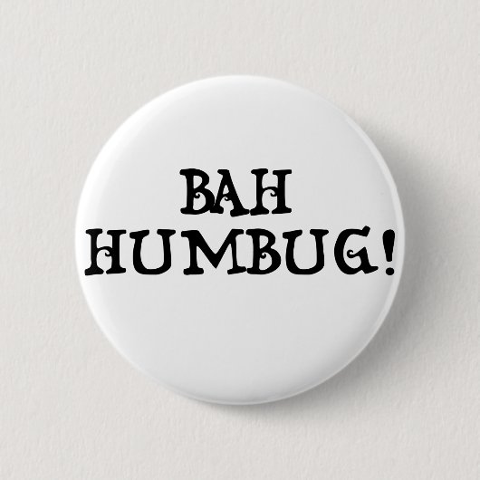 Bah Humbug! Ronde Button 5,7 Cm (Voorkant)