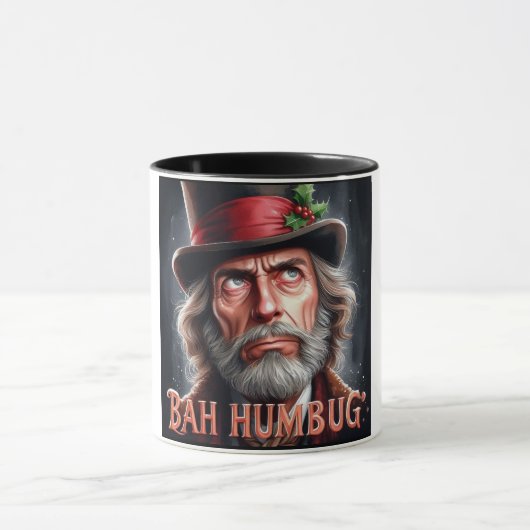 Bah Humbug Scrooge Christmas Mug (Centre)