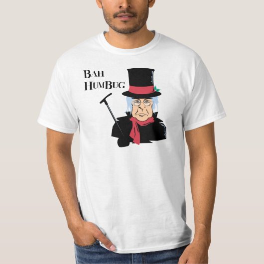 Bah Humbug Scrooge T-Shirt (Voorkant)