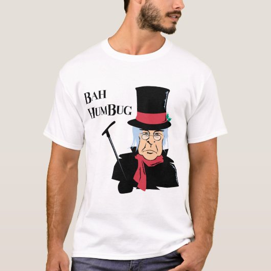 Bah Humbug Scrooge T-Shirt (Voorkant)
