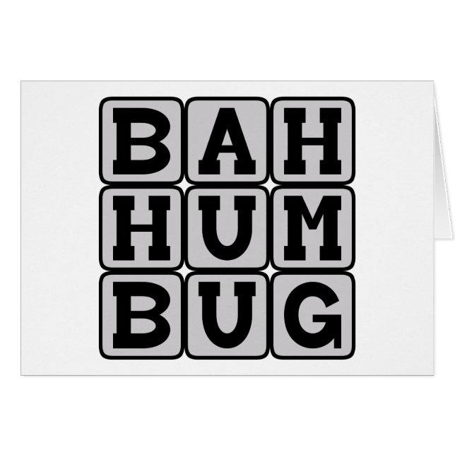 Bah Humbug, Sentiment anti-Noël (Devant horizontal)