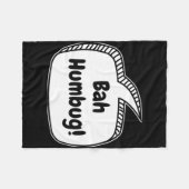 Bah Humbug Speech Bubble T Shirt  Fleece Deken (Voorkant (Horizontaal))