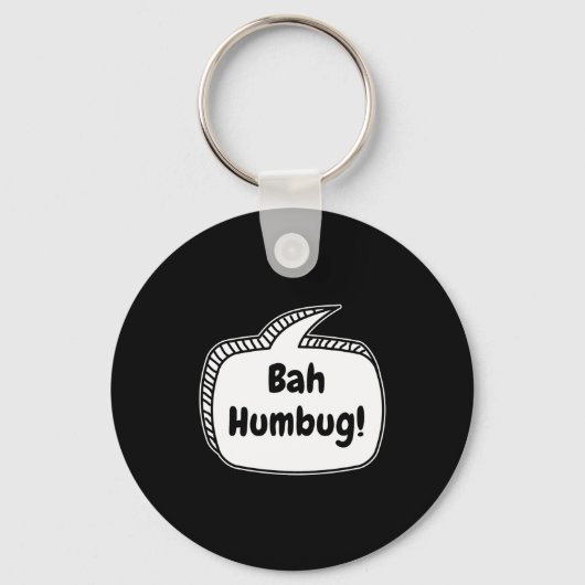 Bah Humbug Speech Bubble Toddler T Shirt Sleutelhanger (Voorkant)