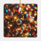 Bah Humbug Sphynx Kat Kerstmis Keramisch Ornament (Achterkant)