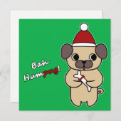 Bah Humpug! 1 Feestdagenkaart (Voorkant / Achterkant)
