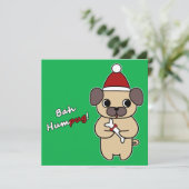 Bah Humpug! 1 Feestdagenkaart (Staand voorkant)