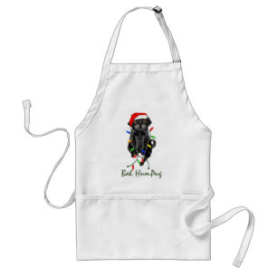 Bah HumPug Black Pug Standaard Schort