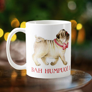 Bah humpug! Ik heb een break dog waterverf Koffiemok
