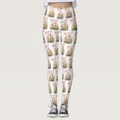 Bah La La Schattigee Retro Kerstschaap Leggings (Voorkant)