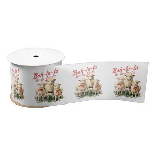 Bah La La Schattigee Retro Kerstschaap Lint