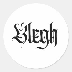 bah, metaal, heavy metal, punk, metal muziek ronde sticker