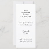 Baha'i 4" x 9" Uitnodiging / Aankondiging Platte K (Achterkant)