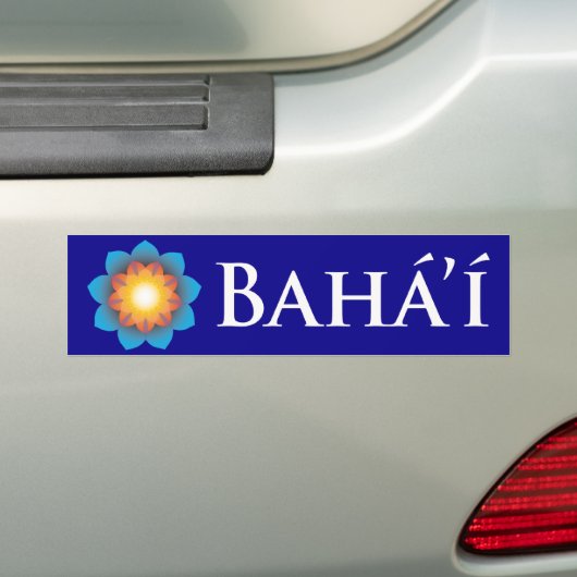Bahá'í Bumpersticker (Op auto)