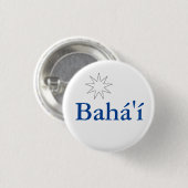 Bahá'í-Button Ronde Button 3,2 Cm (Voorkant /achterkant)