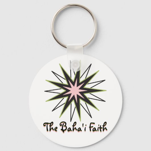 Baha'i Faith Star Sleutelhanger (Voorkant)