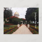 Bahai Gardens in Haifa, Israël Briefkaart (Voorkant)