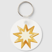 Baha'i Keyring Dubbelzijdig Sleutelhanger (Voorkant)