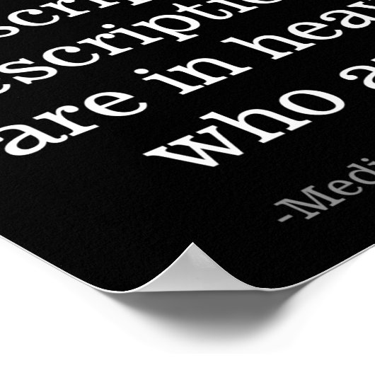 Baha'i Long Healing Prayer Adjectives Poster (Hoek)