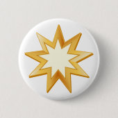Baha'i Ronde Button 5,7 Cm (Voorkant)