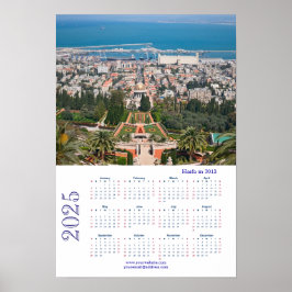 Bahá'í-tuinen, Haifa in 2013, Israël  Poster