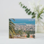 Bahá'í Tuinen van Haifa, Israël Briefkaart (Staand voorkant)