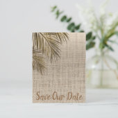 Bahama Bronze Palm Rustique Kraft Faire-Part de Da (Debout devant)
