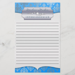 Bahama Dashing Damask Lined Zakelijk Briefpapier