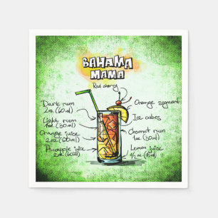 Bahama Mama Bartender Drink Recipe Servet