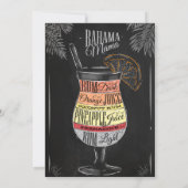 Bahama Mama Chalk 21st Birthday Bash Kaart (Achterkant)