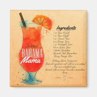 Bahama Mama Cocktail Magneet