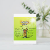 Bahama Mama Cocktail Recipe Briefkaart (Staand voorkant)