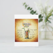 Bahama Mama Cocktail Recipe Briefkaart (Staand voorkant)