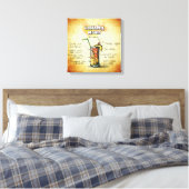 Bahama Mama Cocktail Recipe Canvas Afdruk (Insitu (Slaapkamer))