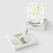 Bahama Mama Drink Stenen Onderzetter (Zijkant)