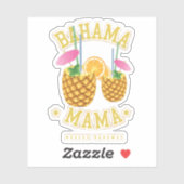 Bahama Mama Vacances Nassau Bahamas Sticker Cruise (Feuille)