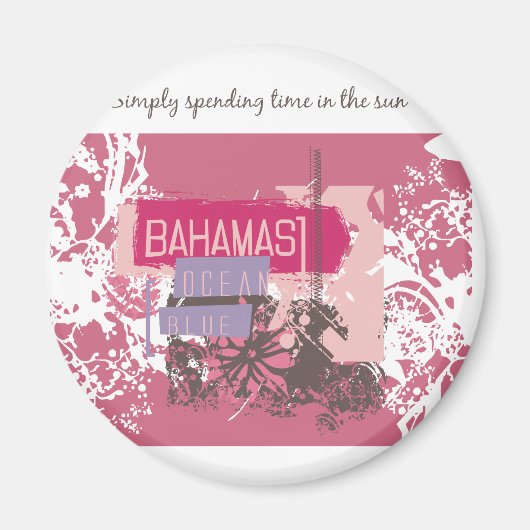 Bahama Sun T-shirts en cadeautjes Magneet (Voorkant)