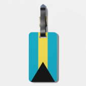 Bahama-vlag Bagagelabel (Achterkant verticaal)