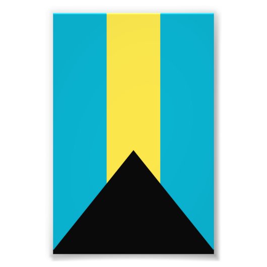 Bahama-vlag Foto Afdruk (Voorkant)