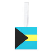 Bahama-vlag Kubus Ornament (Voorkant)