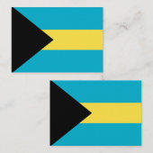 Bahama-vlag Notitiekaartje (Voorkant / Achterkant)