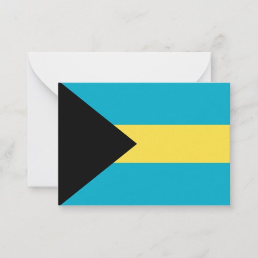 Bahama-vlag Notitiekaartje (Voorkant)