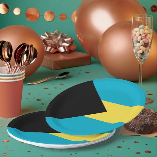 Bahama-vlag Papieren Bordje (Multi)