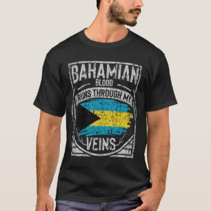 Bahamaans bloed loopt door mijn ader t-shirt