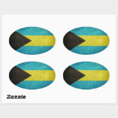 Bahamaans Ovale Sticker (Vel)