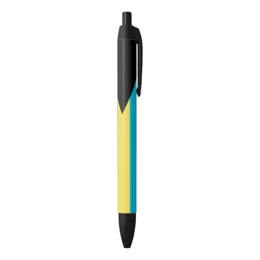 Bahamaanse vlag blauwe inkt pen (Achterkant (Verticaal))