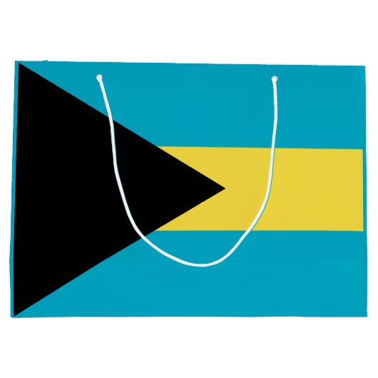Bahamaanse vlag groot cadeauzakje (Achterkant)