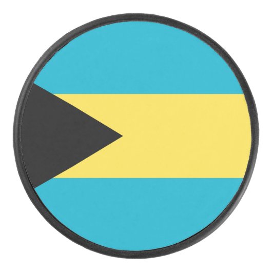 Bahamaanse vlag hockey puck (Voorkant)