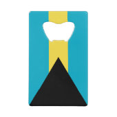 Bahamaanse vlag kredietkaart flessenopener (Voorkant)